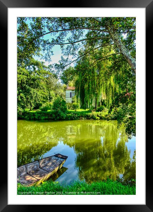 Serene Beauty of Coulon's Green Venice Framed Mounted Print by Roger Mechan