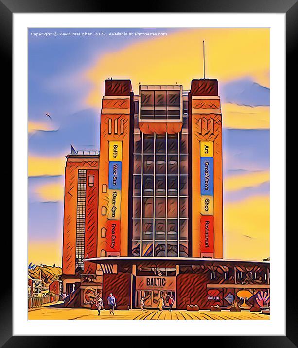 The Baltic Art Centre (Digital Art Image) Framed Mounted Print by Kevin Maughan