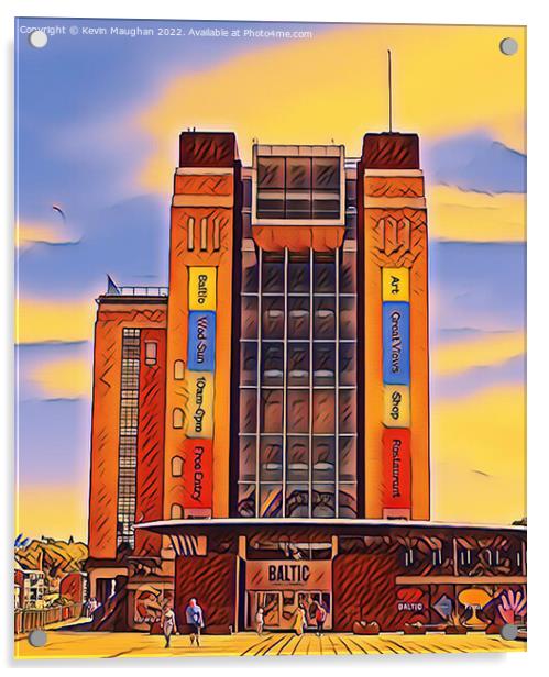 The Baltic Art Centre (Digital Art Image) Acrylic by Kevin Maughan