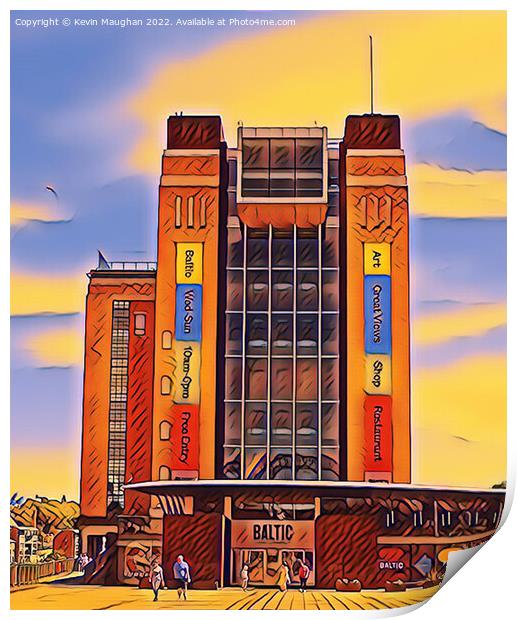 The Baltic Art Centre (Digital Art Image) Print by Kevin Maughan