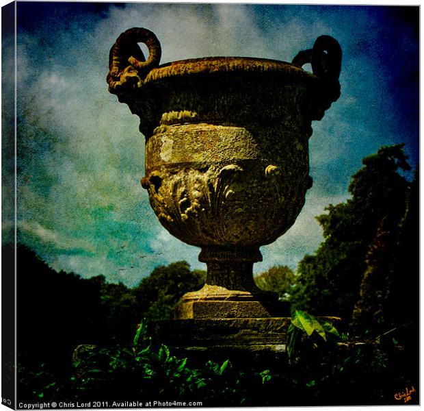 Classic Monumental Urn Canvas Print by Chris Lord