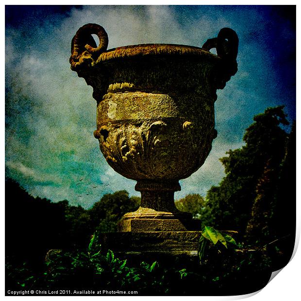 Classic Monumental Urn Print by Chris Lord