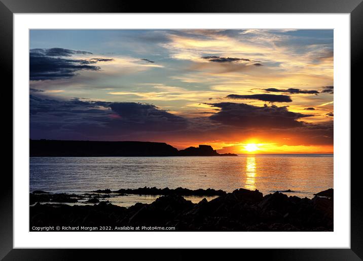 Cullen Bay Sunset Framed Mounted Print by Richard Morgan