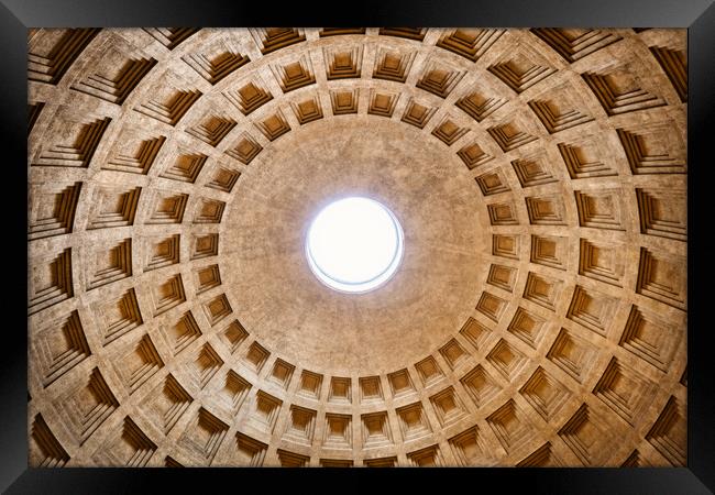 Monumental Dome Of The Pantheon Framed Print by Artur Bogacki