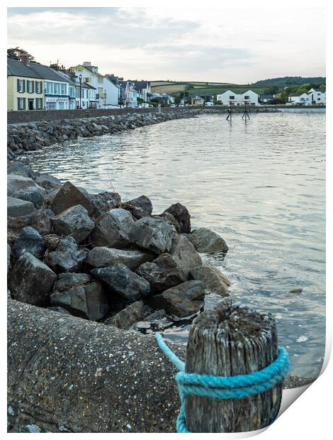 Instow Quay in North Devon Print by Tony Twyman