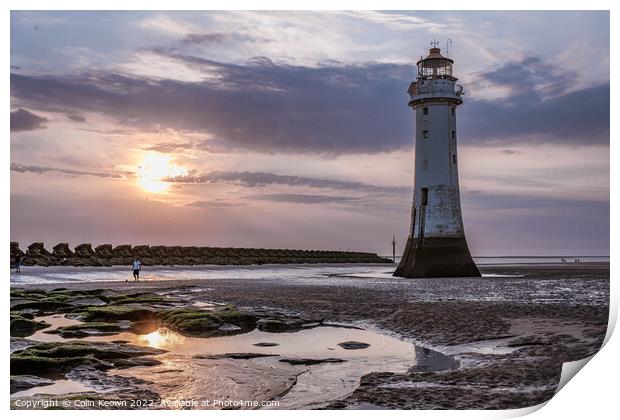 Perch Rock Lighthouse Print by Colin Keown