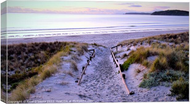 Omaha Beach Sunrise Canvas Print by Errol D'Souza