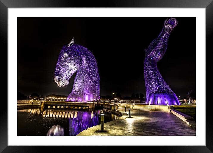 The Kelpies  Framed Mounted Print by chris smith