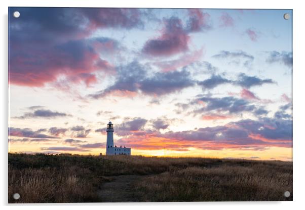 Flamborough sunset Acrylic by Kevin Winter