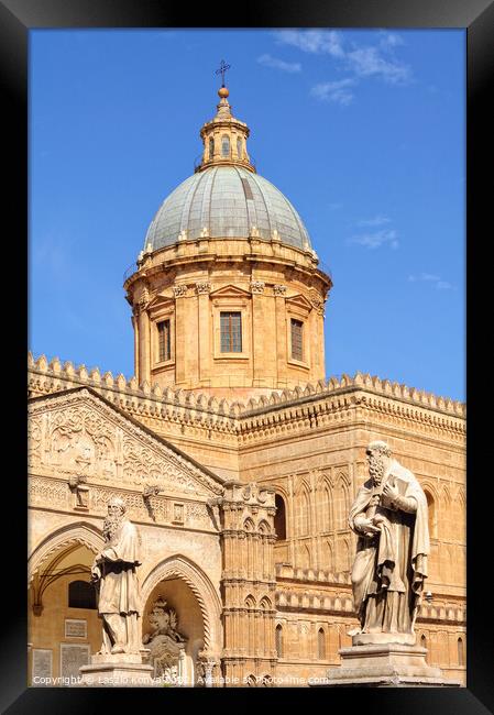 Dome of the Duomo - Palermo Framed Print by Laszlo Konya
