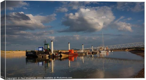 Wells Next the Sea Norfolk UK Outer Harbour Reflections Canvas Print by Paul Stearman