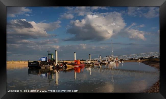 Wells Next the Sea Norfolk UK Outer Harbour Reflections Framed Print by Paul Stearman