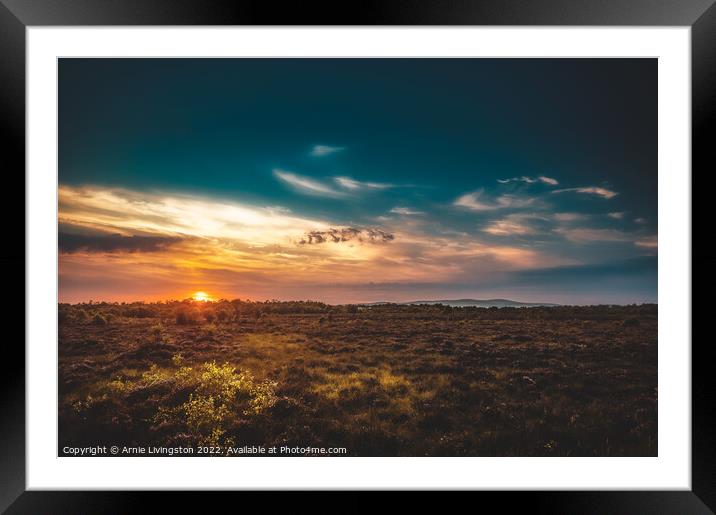 Majestic Sunset Beauty Framed Mounted Print by Arnie Livingston