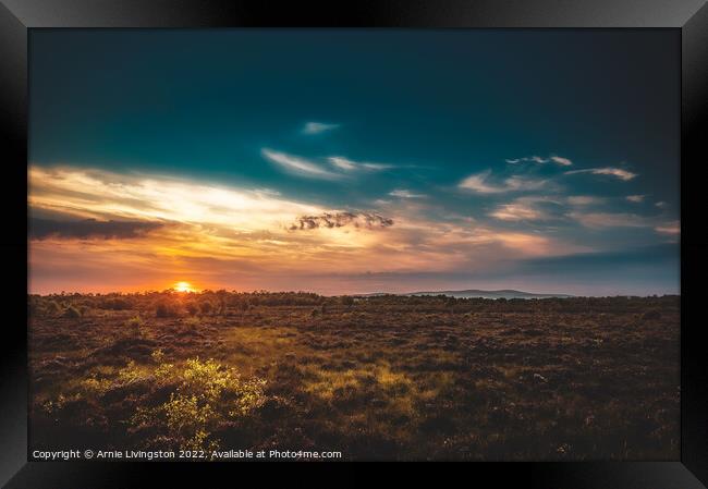 Majestic Sunset Beauty Framed Print by Arnie Livingston