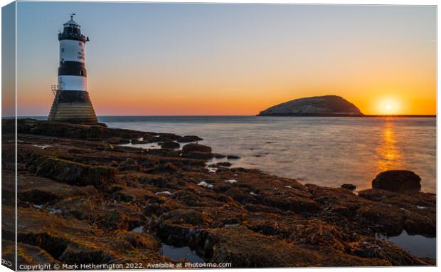 Sunrise at Penmon Point, Anglesey, Wales Canvas Print by Mark Hetherington