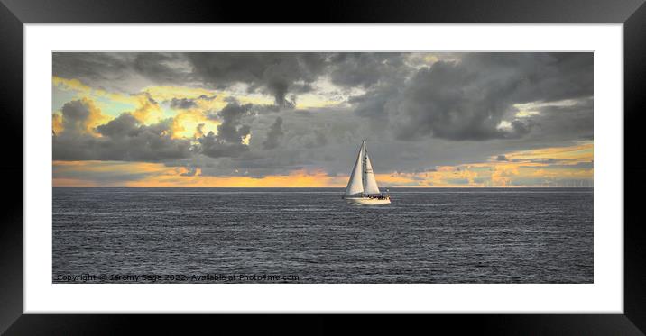 Serenity on the Sea Framed Mounted Print by Jeremy Sage