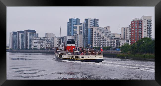 Paddle steamer Waverley on the Clyde, Glasgow Framed Print by Allan Durward Photography