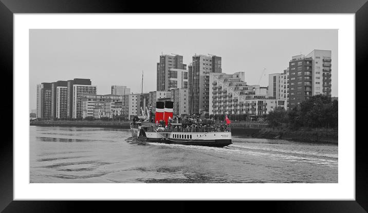 PS Waverley sailing down the Clyde Framed Mounted Print by Allan Durward Photography