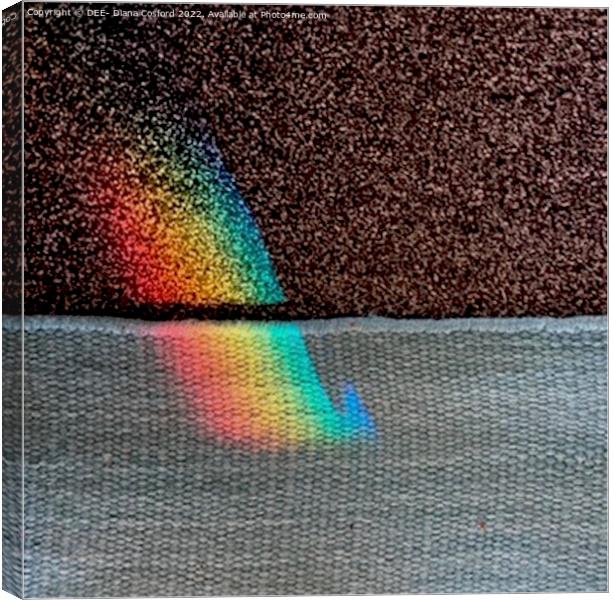 Prism refraction  Canvas Print by DEE- Diana Cosford