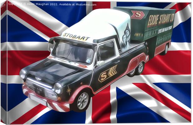 Mini Converted Eddie Stobart Livery (Digital Art) Canvas Print by Kevin Maughan