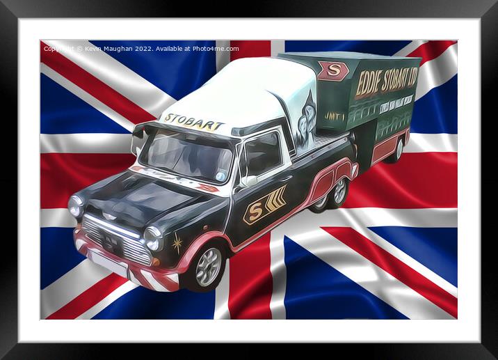 Mini Converted Eddie Stobart Livery (Digital Art) Framed Mounted Print by Kevin Maughan