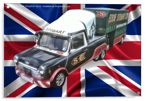 Mini Converted Eddie Stobart Livery (Digital Art) Acrylic by Kevin Maughan