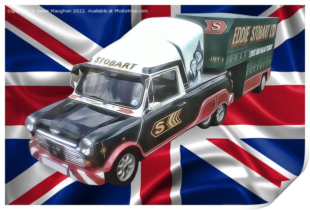 Mini Converted Eddie Stobart Livery (Digital Art) Print by Kevin Maughan