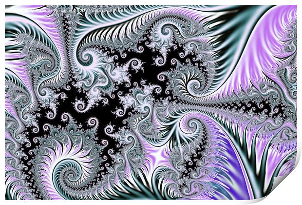 Beautiful zoom into the infinite mathematical mandelbrot set fra Print by Michael Piepgras