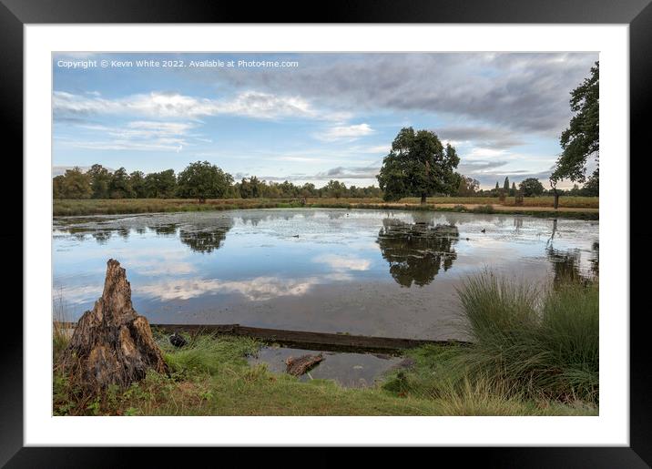 Sky reflections after the rain Framed Mounted Print by Kevin White