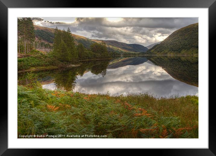 Loch Dughaill, Scotland, UK Framed Mounted Print by Gabor Pozsgai