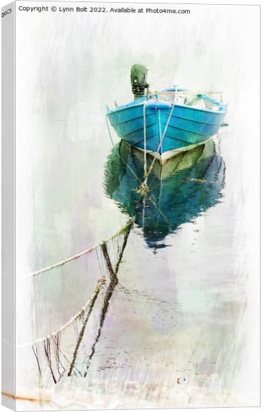The Blue Boat Canvas Print by Lynn Bolt