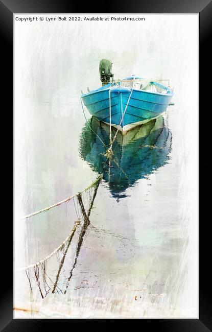 The Blue Boat Framed Print by Lynn Bolt