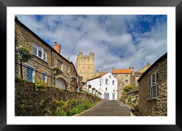 Richmond Castle from Millgate Framed Mounted Print by Darren Galpin