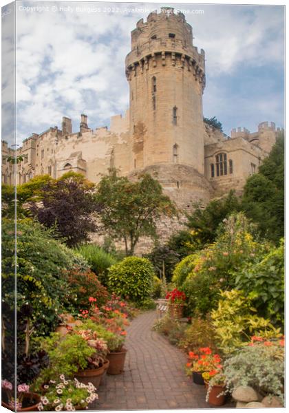 Warwick Castle  Canvas Print by Holly Burgess
