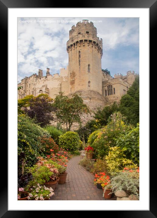 Warwick Castle  Framed Mounted Print by Holly Burgess