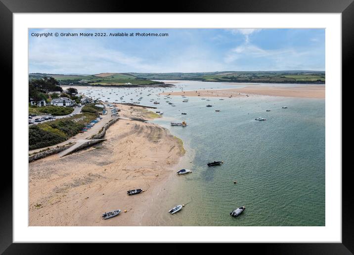 Camel estuary cornwall at Rock Framed Mounted Print by Graham Moore