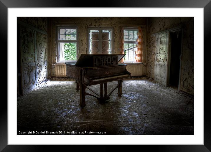 The Piano Framed Mounted Print by Daniel Enemark