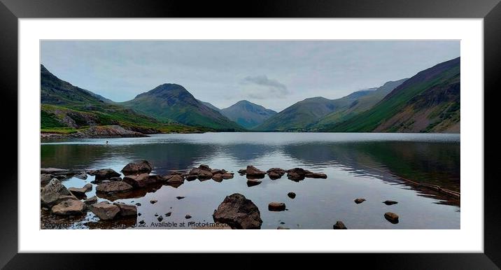 Wastwater, Cumbria Framed Mounted Print by Michele Davis