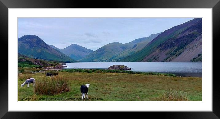 Wastwater, Lake District Framed Mounted Print by Michele Davis