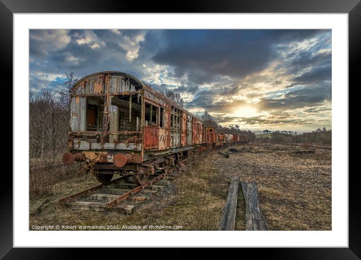 Abandoned Iron Horse Framed Mounted Print by RJW Images