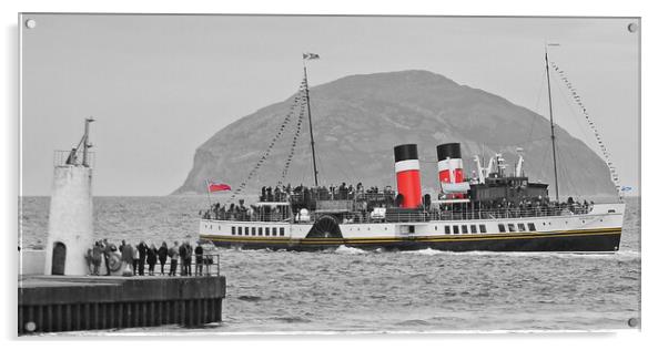 PS Waverley out of Girvan Acrylic by Allan Durward Photography