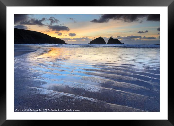Holywell reflections  Framed Mounted Print by Andrew Ray