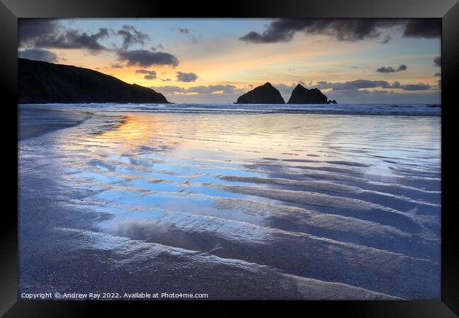 Holywell reflections  Framed Print by Andrew Ray