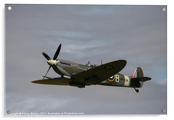 Spitfire 75th anniversay II Acrylic by Philip Barton