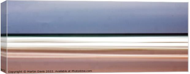 Horizon over Sand Canvas Print by Martin Davis