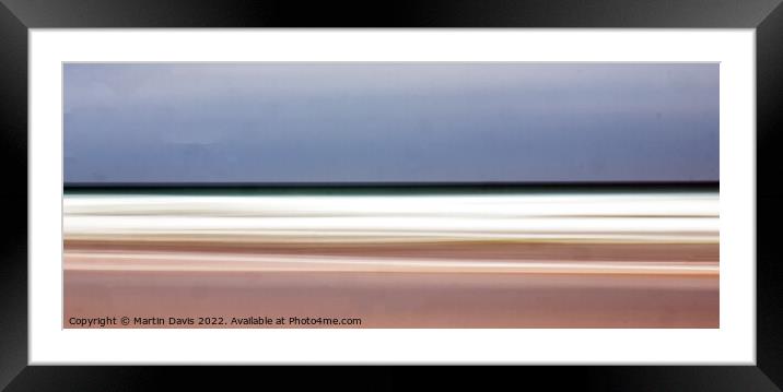 Horizon over Sand Framed Mounted Print by Martin Davis
