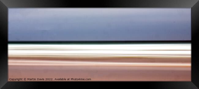 Horizon over Sand Framed Print by Martin Davis