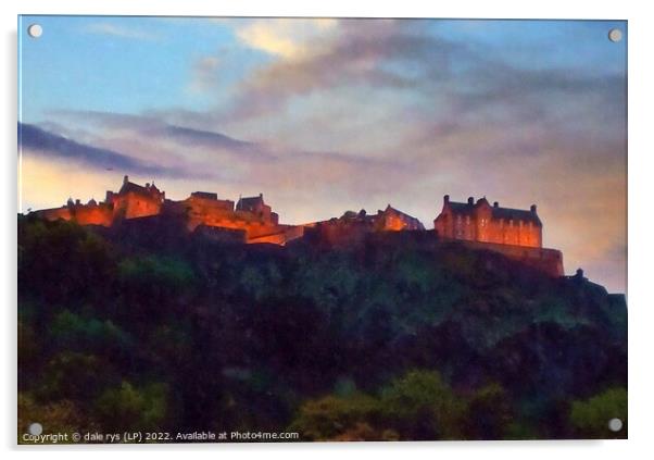 edinburgh castle   Acrylic by dale rys (LP)