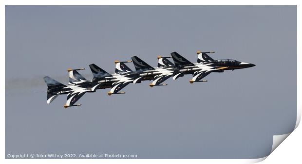 ROK Black Eagles in close formation Print by John Withey
