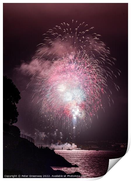 2022 British Firework Championships From 'Devils P Print by Peter Greenway